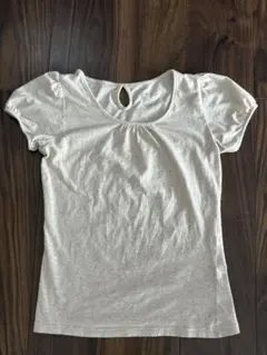 CLEFDESOL Tシャツ バルーン袖 ベージュ クリーム色 ナチュラルのサムネイル