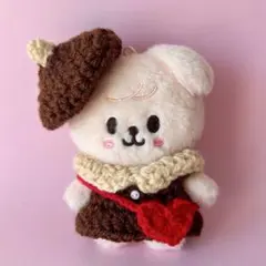 バレンタインコーデ　3点セット　skzoo ぬい服　パピーム