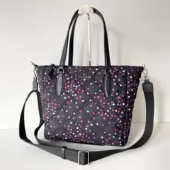 【ほぼ新品】kate spade トートバッグ キルティング ナイロン マザーズ