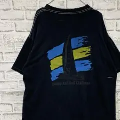 USA製90sヴィンテージTシャツ！シングルステッチブラック古着XL 0622