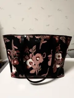 kate spade フラワープリント トートバッグ