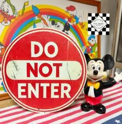 立ち入り禁止　ブリキ看板　侵入禁止　警告看板　アメリカン雑貨　アメリカンガレージ