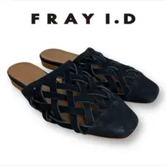 FRAY I.D メッシュ レザー ミュール フレイアイディー サンダル 37.のサムネイル