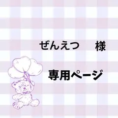 ぜんえつ様専用ページ