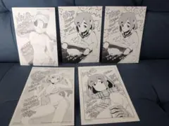 ばくおん　イラストカード　特典おまとめ　５点