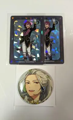 あんスタ　イベコレ缶バッジ　乱凪砂　ギラギラドリームカード　七種茨