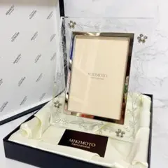 MIKIMOTO インターナショナル クリスタルラッカー真珠４珠付フォトフレーム MIKIMOTO インターナショナル クリスタルラッカー真珠4珠付フォト