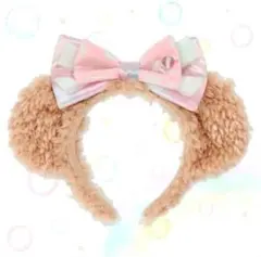 ディズニーシー耳付きカチューシャ ピンクリボン　シェリーメイ