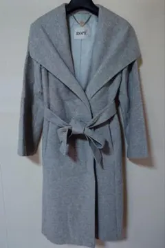 ROPE グレー ロングコート ウール カシミヤ混