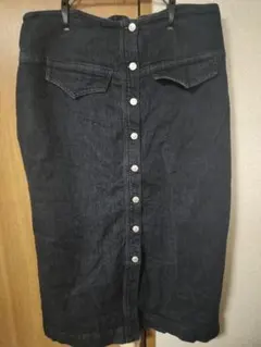 ハイウエストデニムスカート 大きいサイズ 4Lサイズ