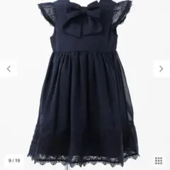 エニィファム　セレモニー シフォン ワンピ ース　ネイビー　入園　卒園　入学式