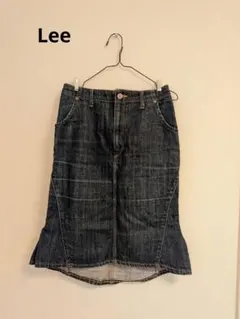 Lee デニム　タイトひざ丈スカート　L