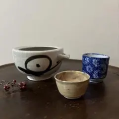 古民芸　片口　瀬戸　石見　民芸陶器　酒器　花器　古道具　アンティーク　骨董