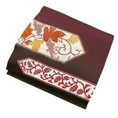 ユ38未使用　名古屋帯 九寸着物 仕立て上り　唐草花　美品