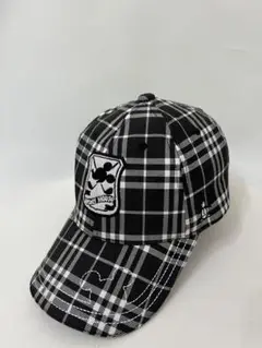 【munsingwear×ミッキー】チェック　ブラック　キャップ　ゴルフ
