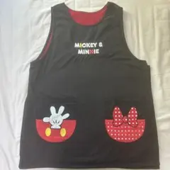 保育士　ミッキー＆ミニー エプロン2枚セット