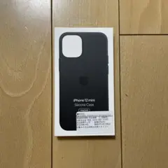 新品未使用アップル純正　iphone 12miniシリコンケース　ブラック