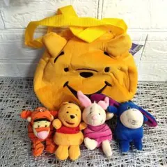 くまのプーさん ぬいぐるみセット バッグ付き