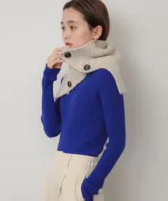 美品◎スヌードSENSE OF PLACEサイドスリットウォーマー