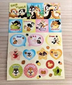 チップとデール ステッカーシート