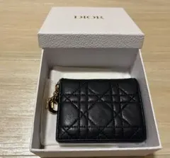 美品 Christian Dior ディオール カナージュ 二つ折り財布のサムネイル
