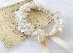 リボンクラウン 〜ホワイトベージュ〜