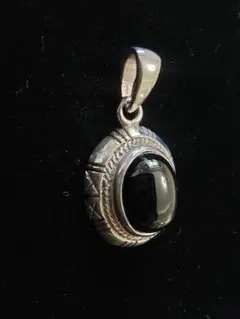 シルバー925 ヘマタイト オニキス ネックレス silver インディアン 