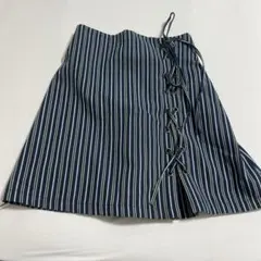 マジェスティックレゴン ネイビーストライプ スカート Sサイズ