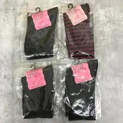 レディース靴下 ハイソックス 22.5～24.5cm 4足 まとめて　4003