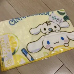 サンリオ当りくじ　 シナモン　フェイスタオル イエロー