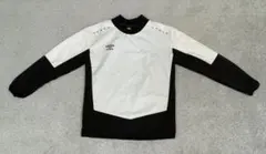UMBRO 長袖ピステ Sサイズ ホワイト/ブラック