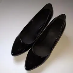 【お値下げ】UNIQLO ポインテッドトゥパンプス 黒 22.5cm ★美品★