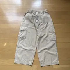 kutir ワイドカーゴパンツ ベージュ コットン100% オーバーサイズのサムネイル