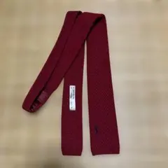 Yves Saint Laurent ニットタイ ボルドー