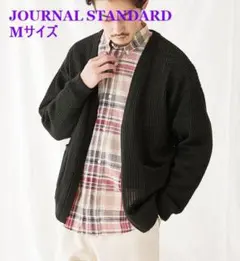 ジャーナルスタンダード ◎黒 /ブラック　透かし編み　カーディガン　Mサイズのサムネイル