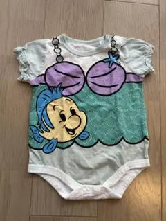 Disney baby アリエルロンパース 80cm
