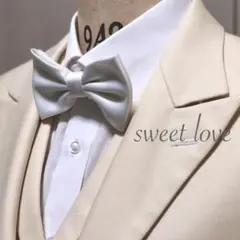 蝶ネクタイ/メンズ・レディース/ホワイト　フォーマル V