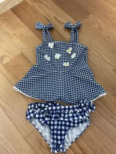 petit main ギンガムチェック女子水着 110㎝