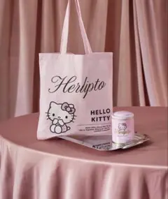 Herlipto Hello Kitty トートバッグ ピンク　※缶なし