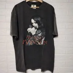 Marilyn Manson Tシャツ ブラックグレー　ビンテージ加工のサムネイル