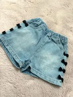 リボン付きデニムパンツ 80cm