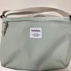 【美品】hellolulu ショルダーバッグ ミント系 軽量 斜め掛け