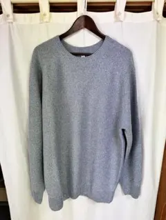 ユニクロウォッシャブル3Dクルーネックセーター ブルー 3XL