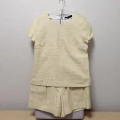 【アンタイトル】イエロー ツイード風 セットアップ