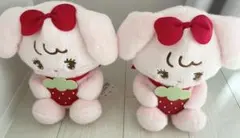 mikko いちごBIGぬいぐるみ プライズ キャミー　約25㎝ ×2