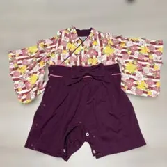 ベビー 袴風 ロンパース 83cmのサムネイル