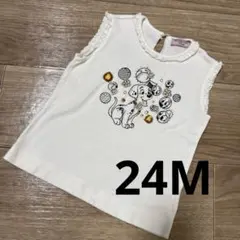 モナリザべべ ディズニー わんわん物語 ノースリーブ Tシャツ 24M レア