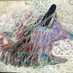 吉祥日本画「花しだれ01」テクスチャーアート　現代画　抽象　原画　肉筆　アート 吉祥日本画「花しだれ01」テクスチャーアート 現代画 抽象 原画 肉筆