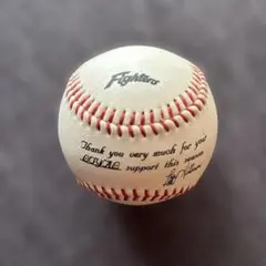 日本ハムファイターズ トレイ・ヒルマン監督 プリントサインボール
