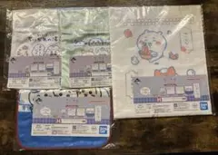 新品未使用 未開封 ちいかわ 一番くじ ロングタオル ハンカチ 巾着 4点セット